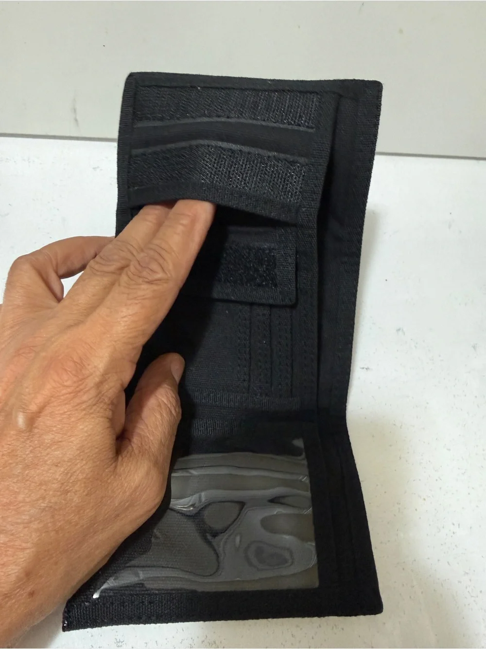 Vans Checkerboard Tri-Fold Wallet - Black & Gray